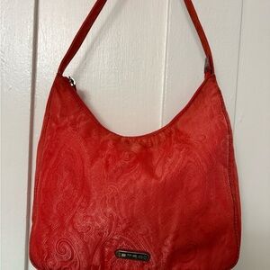 Etro Orange Paisley Shoulder Bag